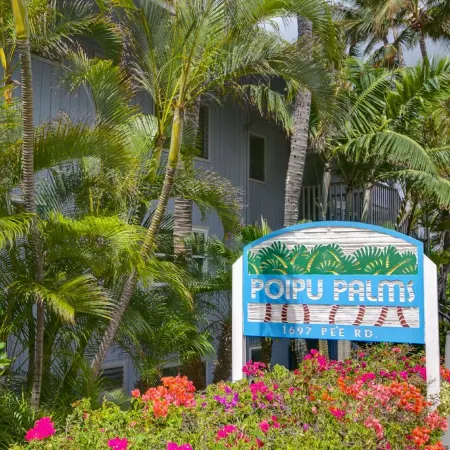 Oceanfront, Palm Trees and the Beautiful Blue Pacific Ocean...Poipu Palms 202!