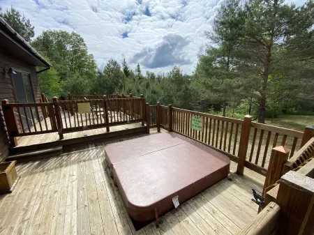 Pet Friendly 1 Acre Private Wooded Lot Hot Tub Pingpong Fire Pit Walk to Village
