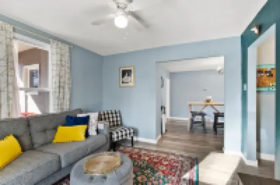 Charming Backyard BBQ Zone and Stylish Interiors - Delightful Retreat