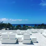 Private 7 Mile Beach Beach Club. Ocean views from Roof Terrace and Pool Pavilion