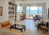 Penthouse-Balcony w Hammock, Direct Ocean View, Half Moon Bay, Akumal