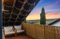 Upper Room:exklusives Apartment Gimmeldingenausblick auf Mandelblüten&weinberg