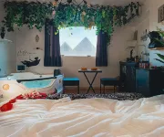 Pyramids Icon with pyramids view