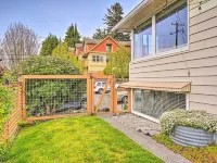 Seattle Garden Retreat: Walk to Water & Shops! ウエストポイント・ライトハウス周辺のホテル