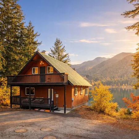 Otter Chalet On Fish Lake 4 Bedroom Home by NW Comfy Cabins by RedAwning