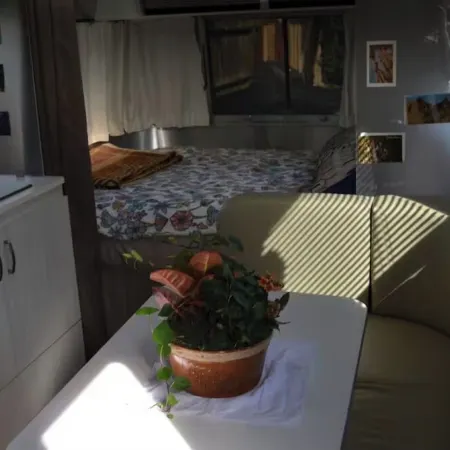 Cozy Airstream Escape, Hot Tub & Lights