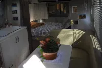 Cozy Airstream Escape, Hot Tub & Lights