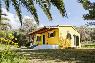 Cute Yellow Handmade House with Garden Hotels near Old Perithia