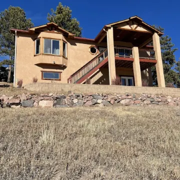 Modern Western Home with Lake and Mountain Views