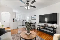 Urban Oasis: A Charming Downtown Retreat with Game Room, Firepit and Yard Games