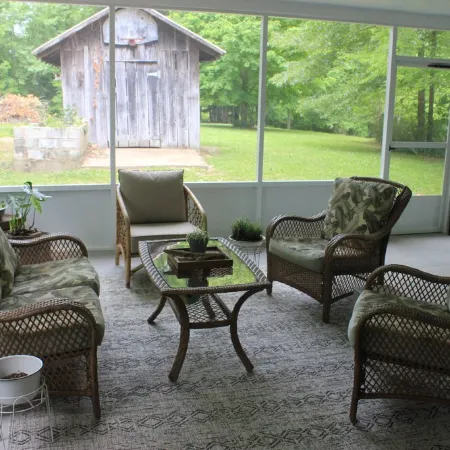 Updated cottage across from Lake Barkley, awesome patio, pets welcome!