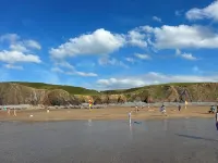 Coombe View Cornwall Holiday Lodge Near Bude. Sea Views. Large Patio Sleeps 5.