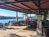 Modern Lake Home with Private Boat Dock with two story Party Deck in Gainesville