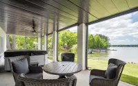 NEW Luxury Lakefront Home with Swim Dock, Hot Tub and Pontoon Rental