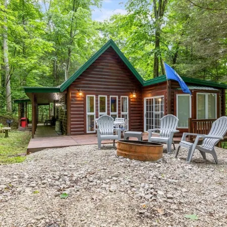 Fern Gulley Cabin with Hot Tub, Pet Friendly,  near DBBB / Hollerwood