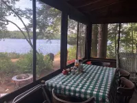 Charming Waterfront Cabin with Mountain View and Private Beach Access!