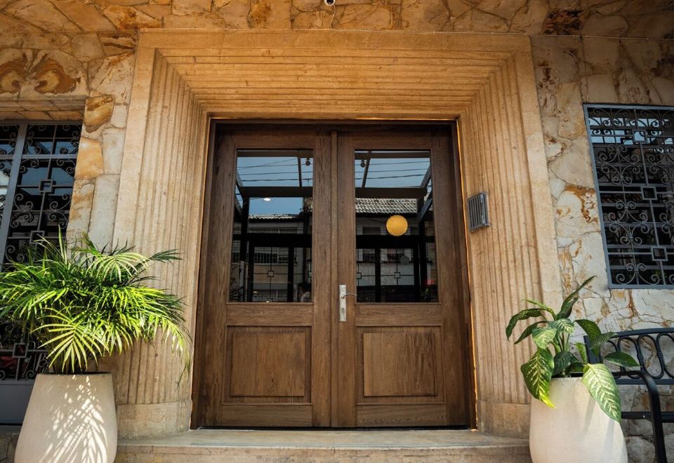 5Q 하우스 킨타 카마초 침대와 주방