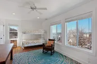 1 Block to Beach with Lake Views, Fire Pit & Room for 21. Spacious and Private