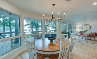 Private Dock: Lakefront Enchanted Oaks Retreat