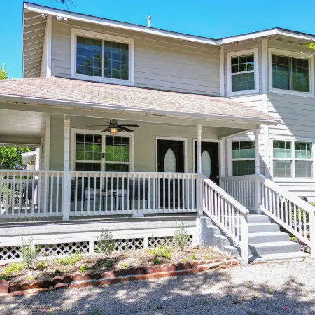 Backyard, Deck & Fire Pit: Conroe Getaway