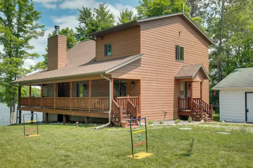 Lakefront Cottage in Iron River: 3 Mi to Skiing! - parking
