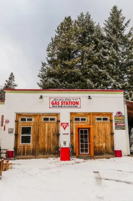 Historic Vintage Gas Station Glacier 9 miles Hotels in Martin City