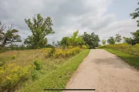 Secluded log cabin at the end of a quiet dead end lane