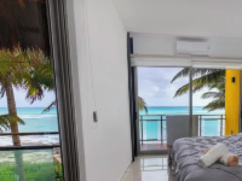 안젤리나 28 비치프런트 앤드 패밀리 아파트먼트 - 모던 앤드 릴랙싱 롱 스테이즈 (칸쿤 공항에서 20분 거리)