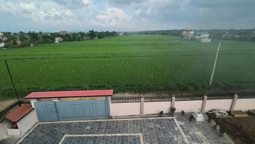 A two-bedroom home with a living room, kitchen, and garden feels like home.