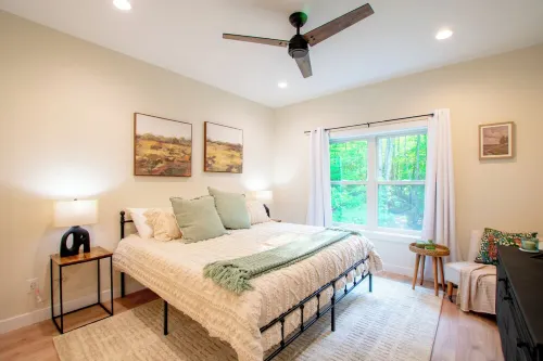 Cozy Retreat ~ Fall Views ~ Firepit ~ Lake Access Hotels in Almira Township