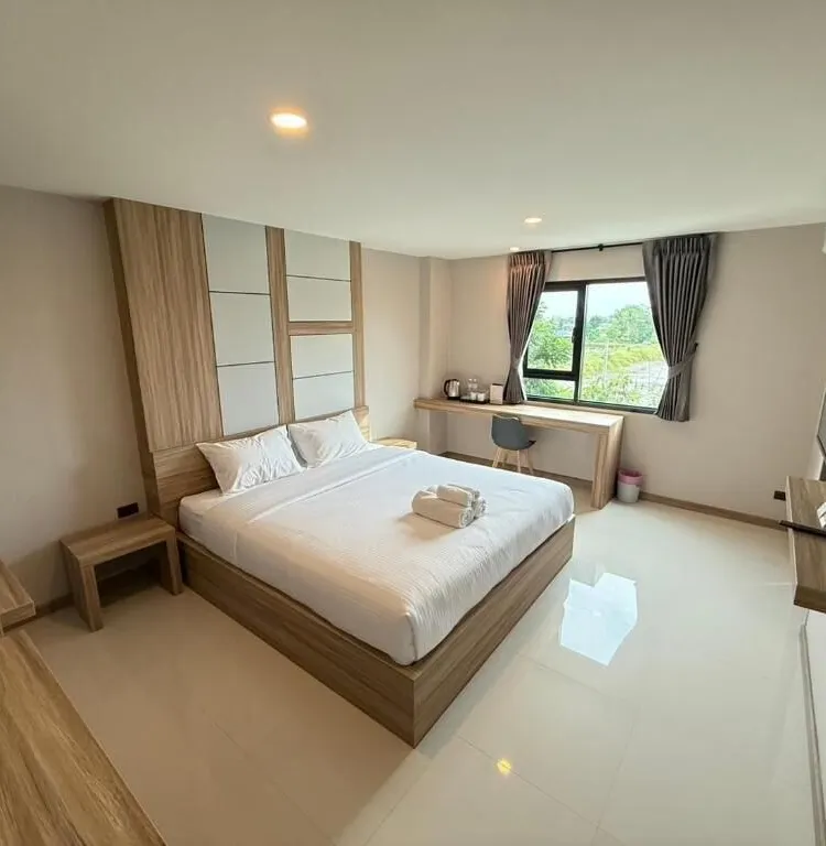 ห้องมาตรฐานเตียงเดี่ยวพร้อมวิวสวน