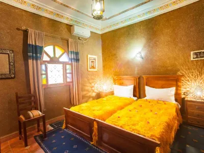 Itrane Room at Riad Soleil du Monde Hotels near berber Sahara Organiser des voyage 4x4 Bivouac