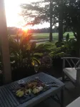 Sunset on 17 at TrueBlue Hotels in Pawleys Island
