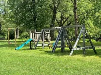 Luxurious Bell Tent on Ischua Creek at Campground Adventures