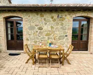 Villa with private pool and panoramic view in beautiful Val d'Orcia