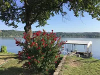 New to VRBO. Lakefront, fishing and swim dock.   Cabin fully equipped very comfy
