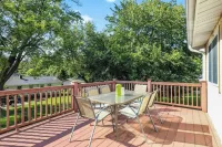 Central Location+ 2 living spaces+ covered patio!
