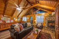 Cozy Log Cabin - Hot Tub, Fireplace, Pool Table, Porch swing and great views!