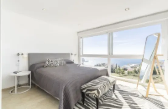 Modern villa with heated swimming pool and breathtaking view