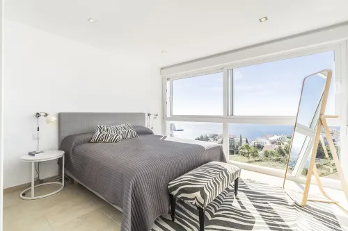 Modern villa with heated swimming pool and breathtaking view