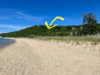 Stunning Views! 2 King Bdrms w Private Bathrooms. Walk to Lake Michigan Beach!