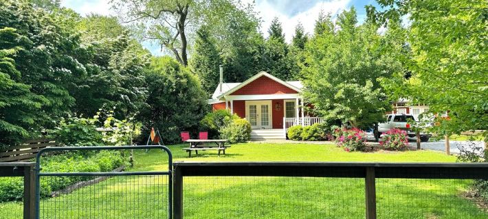 Incredible fenced in dog friendly cottage in downtown Brevard with hot tub! 布里瓦德住宿飯店