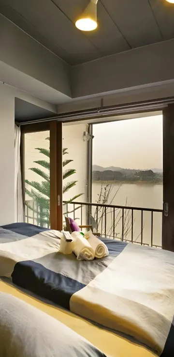 ห้องเตียงคิงไซส์พร้อมวิวแม่น้ำ