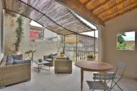 South-facing suite with terrace in town center