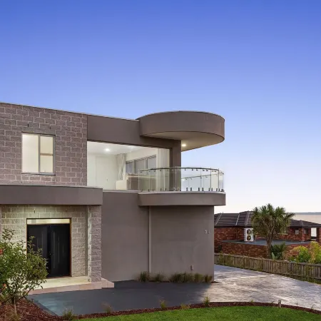 Cliffside Castle with Bay and City Views