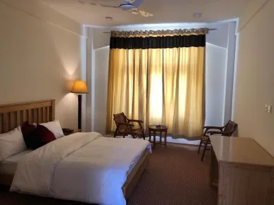 Hispar Hotel Skardu Hotels near River Indus view Skardu Gilgit Baltistan Pakistan