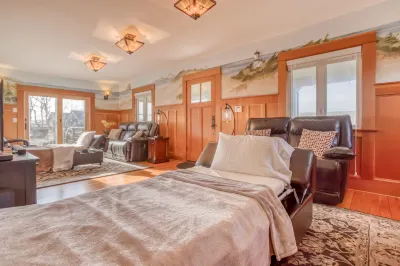 Fenced Backyard with Gas Fire Table and Luxurious Amenities - Gorgeous Coastal Retreat