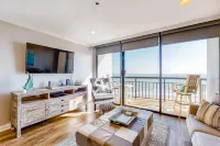 Oceanview condo with pools, hot tubs, sauna, and two balconies Galveston Island Convention Center at The San Luis Resort附近的飯店