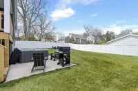 Brand New Construction w/Hot tub, Firepit, Fenced in Yard and walk to downtown.