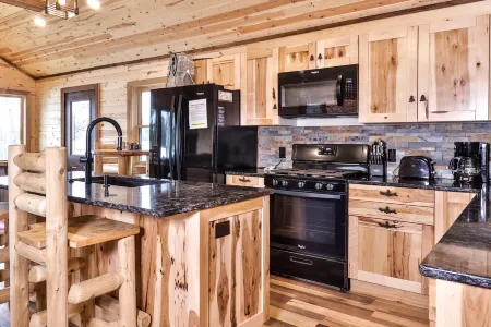 Lakefront Cabin with Private Dock and Firepit - Stunning Rustic Retreat